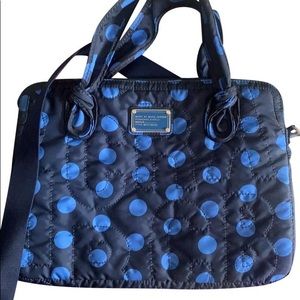 Marc by Marc Jacobs Blue Dotted Laptop Bag